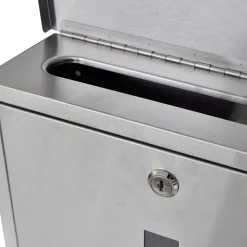 vidaXL 2 buzones con soporte de acero inoxidable New