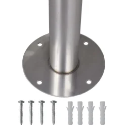 vidaXL 2 buzones con soporte de acero inoxidable New