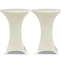 vidaXL Decoración-2 Manteles color ajustados para mesa de pie - 60 cm diámetro