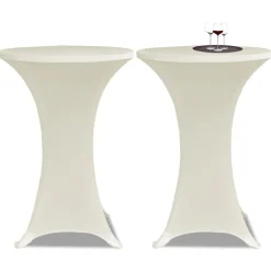vidaXL Decoración-2 Manteles color ajustados para mesa de pie - 60 cm diámetro