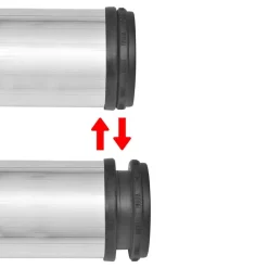 vidaXL 4 Patas de mesa ajustables en alturas 710 mm color níquel pulido Níquel cepillado Discount