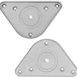 vidaXL 4 Patas de mesa ajustables en alturas 710 mm color níquel pulido Níquel cepillado Clearance