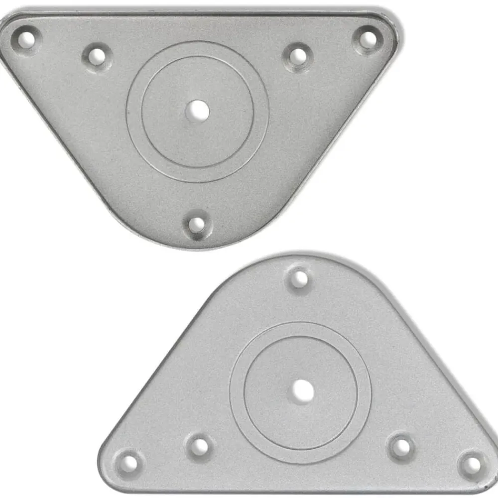vidaXL 4 Patas de mesa ajustables en alturas 710 mm color cromo Cromado