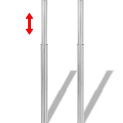 vidaXL Accesorios Para Mesas-2 Patas Telescópicas para Mesa 710mm-1100mm (Color )