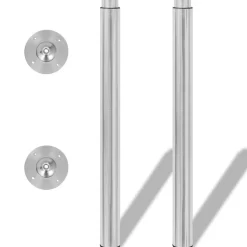 vidaXL Accesorios Para Mesas-2 Patas Telescópicas para Mesa 710mm-1100mm (Color )