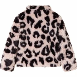 vidaXL Ropa Y Accesorios-Abrigo infantil pelo sintético rosa claro 92
