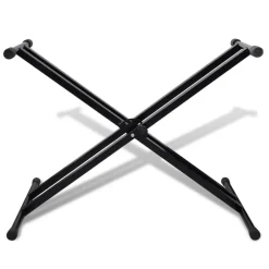 vidaXL Arte Y Ocio-Ajustable Soporte Doblado De Teclado Musical Marco-X