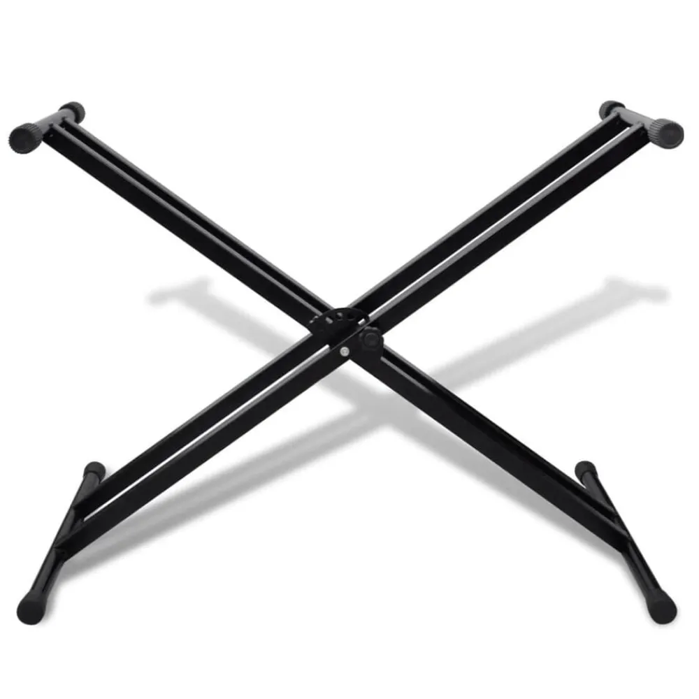 vidaXL Arte Y Ocio-Ajustable Soporte Doblado De Teclado Musical Marco-X