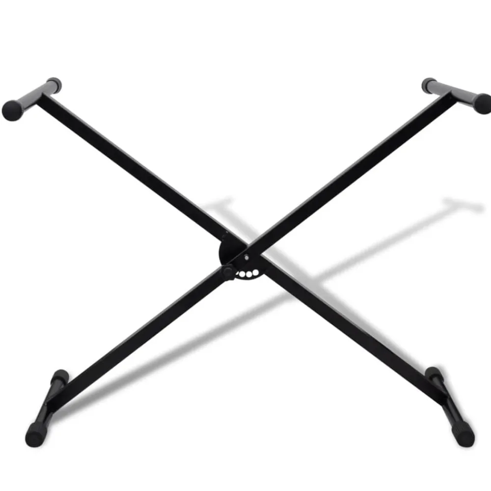 vidaXL Arte Y Ocio-Ajustable Soporte Solo De Teclado Musical Marco-X