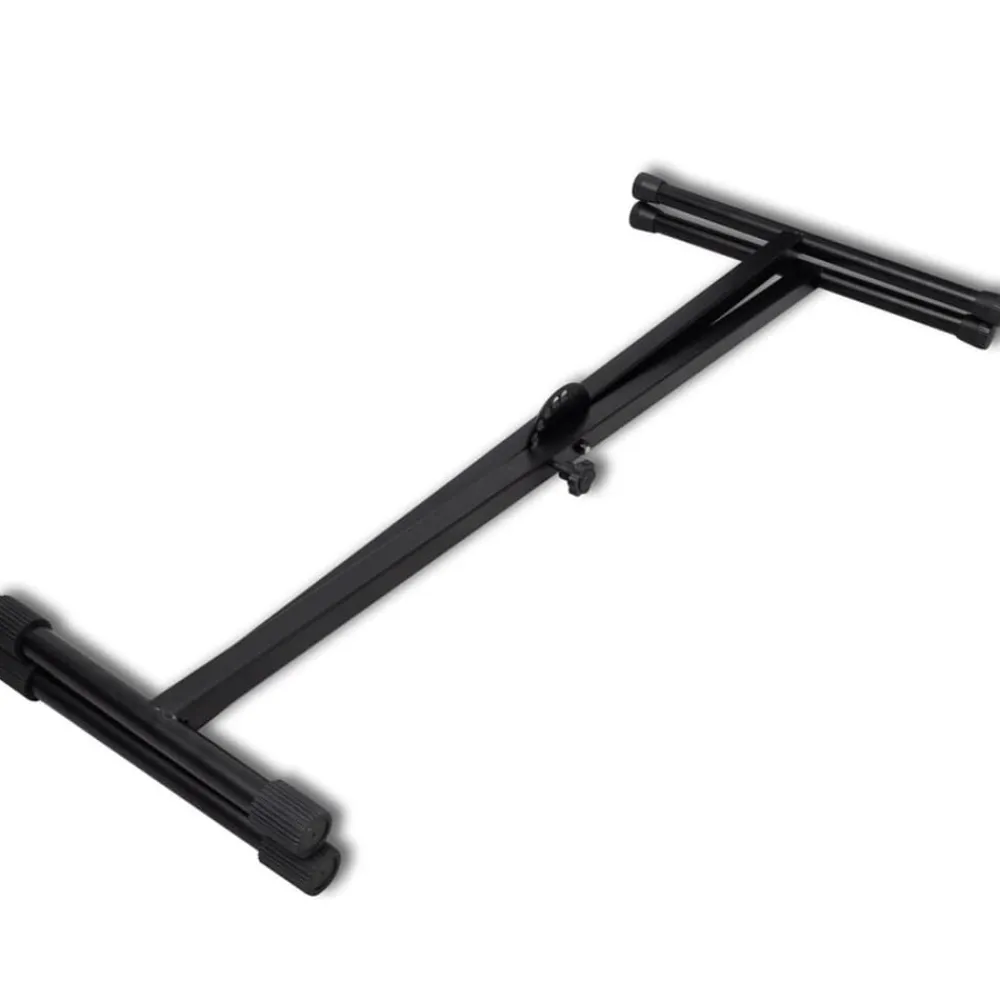 vidaXL Arte Y Ocio-Ajustable Soporte Solo De Teclado Musical Marco-X