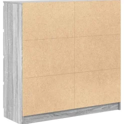 vidaXL Aparador Sonoma gris 100x35x99 cm madera de ingeniería Gris sonoma New
