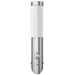 vidaXL Aplique de exterior con sensor, resistente al agua, RVS