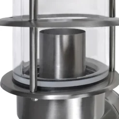 vidaXL Aplique de pared de acero inoxidable, para jardín Discount
