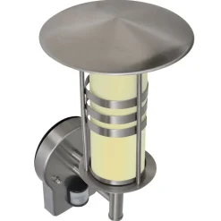 vidaXL Iluminación-Aplique de pared inoxidable con sensor, forma cónica
