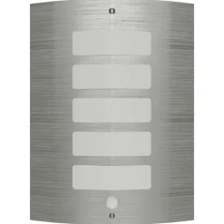 vidaXL Iluminación-Aplique de pared inoxidable con sensor de movimiento