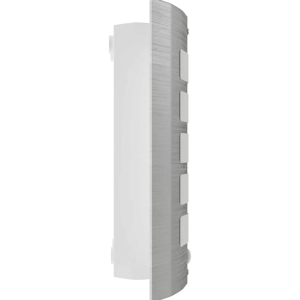 vidaXL Iluminación-Aplique de pared inoxidable con sensor de movimiento