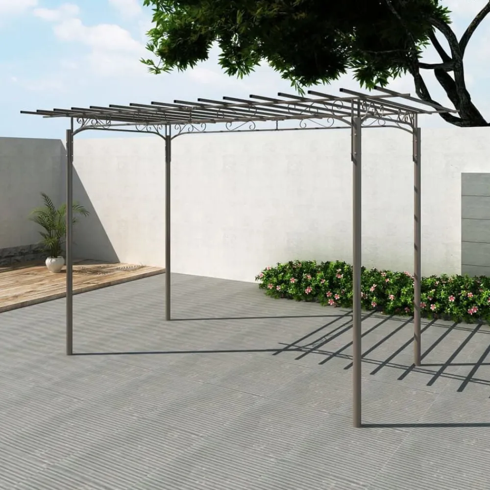 vidaXL Arco de rosa de jardín glorieta de acero decoración de jardín Online