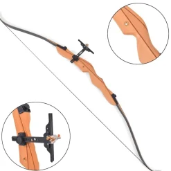 vidaXL Actividades Al Aire Libre-Arco recurvo para adultos 68", 32 libras