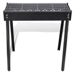vidaXL Cocina Y Comedor-Barbacoa de carbón cuadrada con soporte
