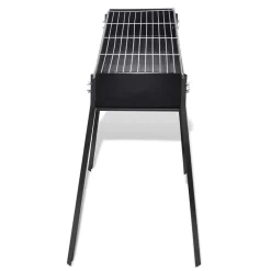 vidaXL Cocina Y Comedor-Barbacoa de carbón cuadrada con soporte
