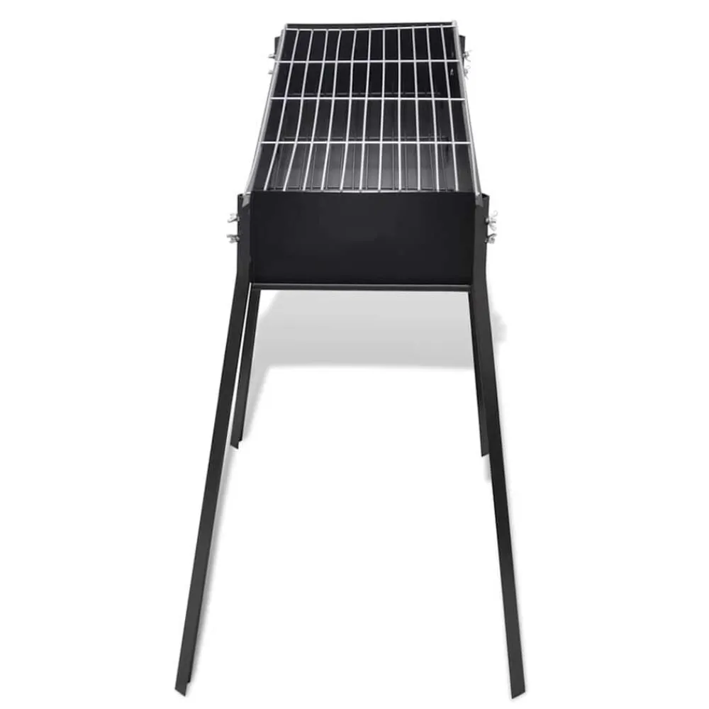 vidaXL Cocina Y Comedor-Barbacoa de carbón cuadrada con soporte