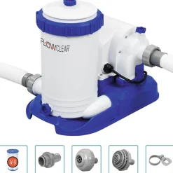 Bestway Bomba de filtro de piscina Flowclear Skimatic 9463 L/h Discount