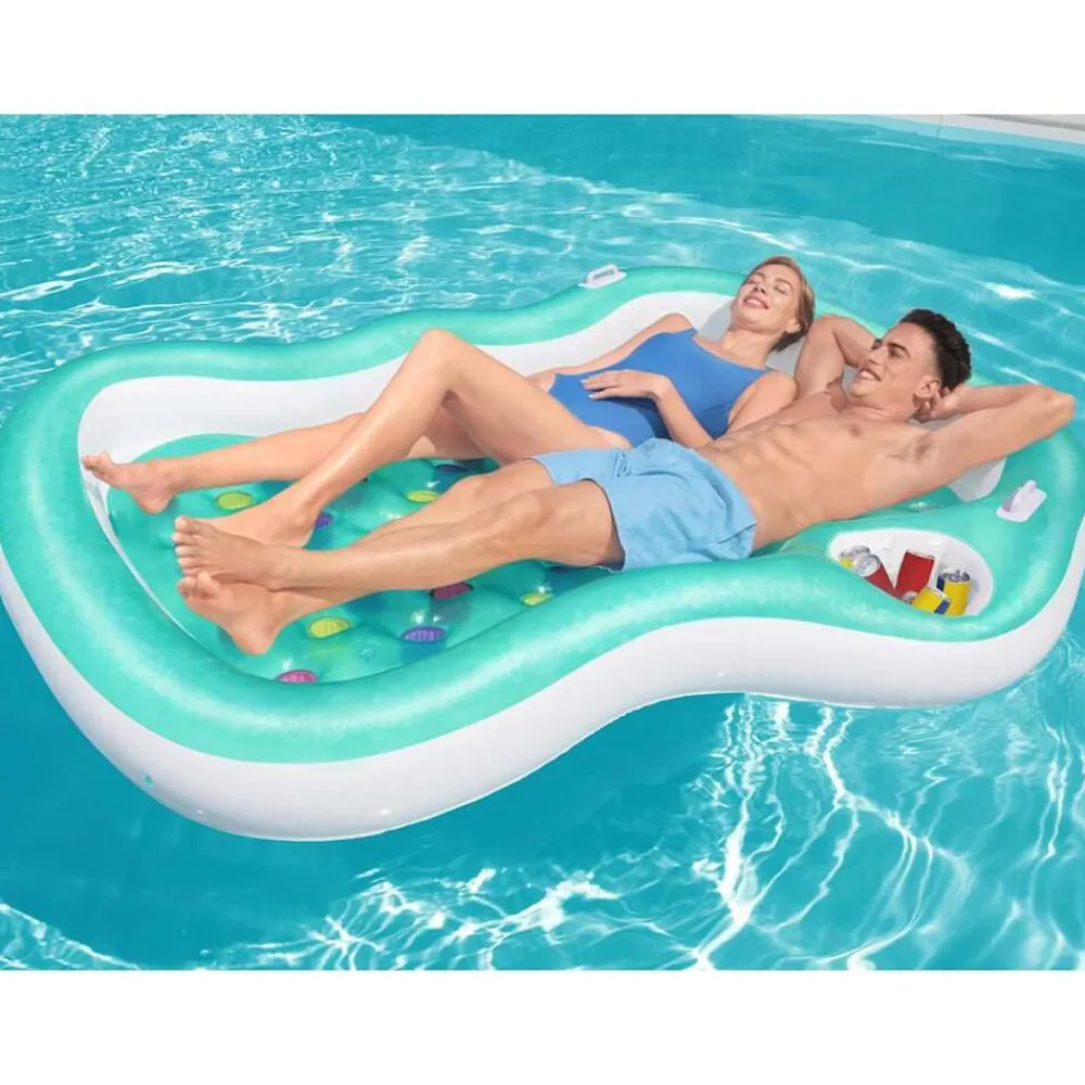 Bestway Piscina Y Spa-Colchoneta de diseño doble 224x174 cm