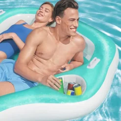 Bestway Piscina Y Spa-Colchoneta de diseño doble 224x174 cm
