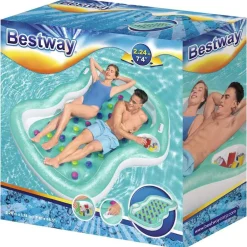 Bestway Piscina Y Spa-Colchoneta de diseño doble 224x174 cm