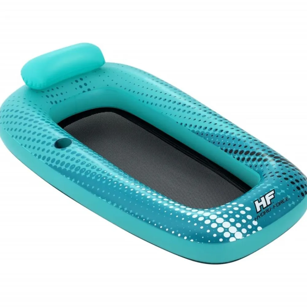 Bestway Colchoneta hinchable piscina Hydro Force malla azul 188x109 cm New