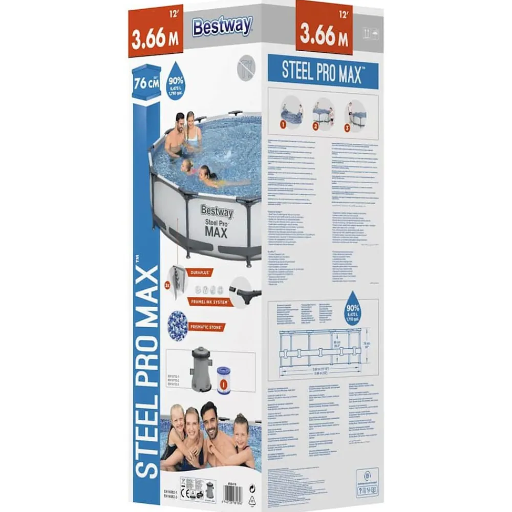 Bestway Conjunto de piscina Steel Pro MAX 366x76 cm Online