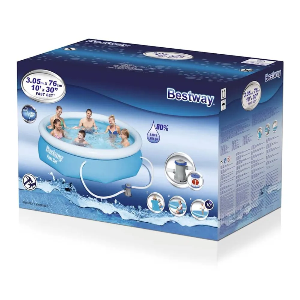 Bestway Conjunto de piscina Fast Set 305x76 cm Clearance