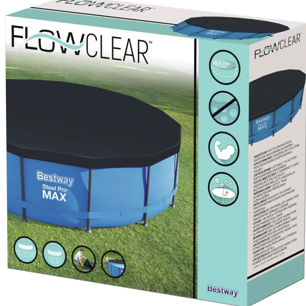 Bestway Piscina Y Spa-Cubierta para piscina Flowclear 457 cm