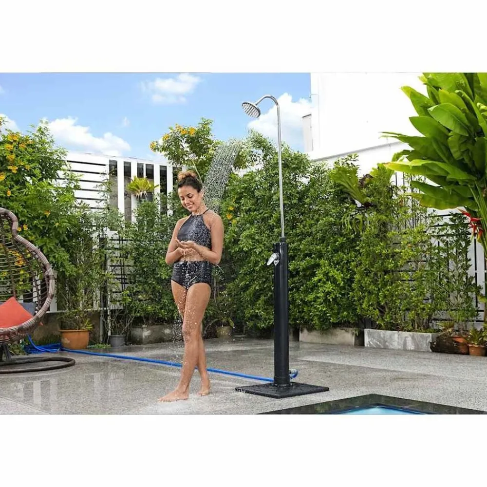 Bestway Ducha de exterior Solar Flow negro 8 L
