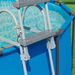 vidaXL Bestway Escalera de seguridad para piscina 4 peldaños Flowclear 122 cm Hot