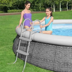 Bestway Escalera para piscina 2 peldaños Flowclear 84 cm Hot