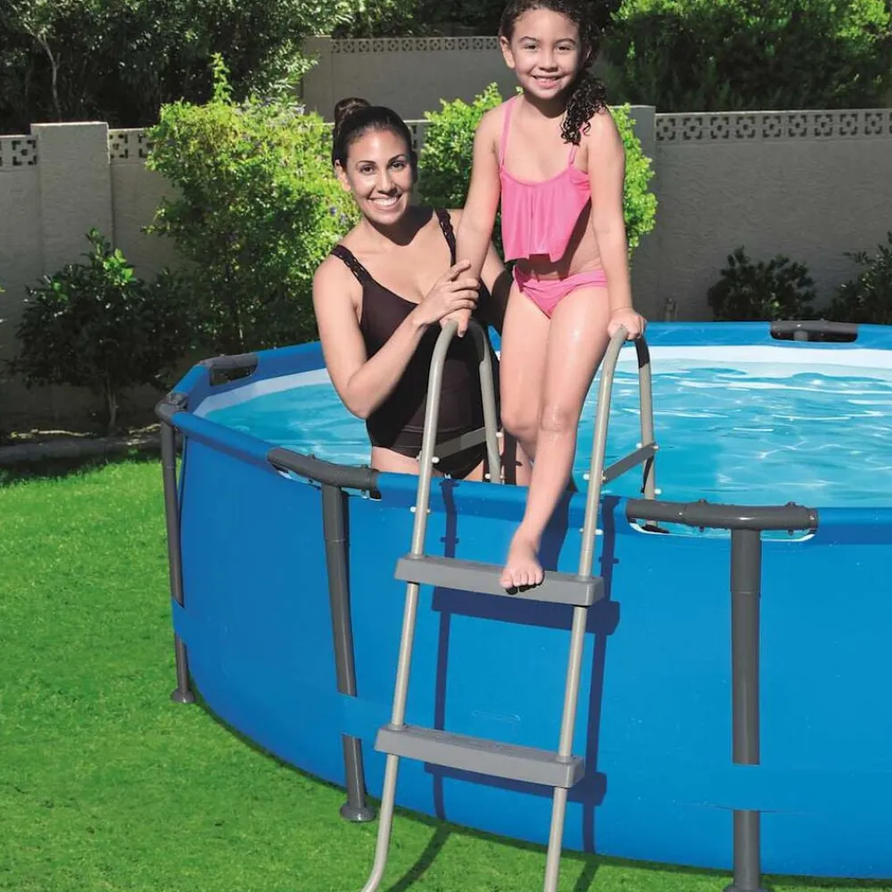 Bestway Escalera para piscina 2 peldaños Flowclear 84 cm