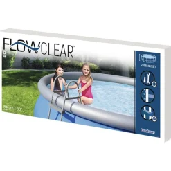 Bestway Escalera para piscina 2 peldaños Flowclear 84 cm