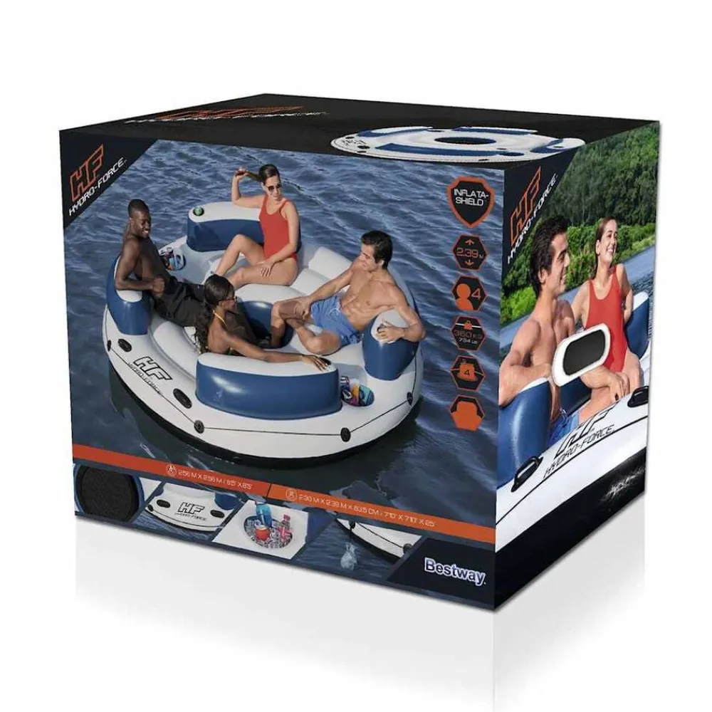 Bestway Piscina Y Spa-Isla hinchable Hydro-Force 239x63,5 cm