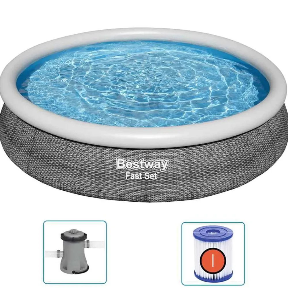 Bestway Juego de piscina redondo 366x76 cm Discount