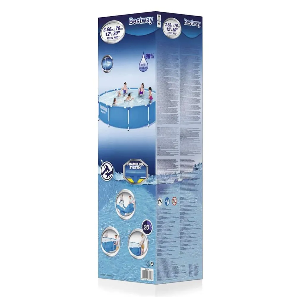 Bestway Piscina con estructura Steel Pro 366x76 cm Outlet