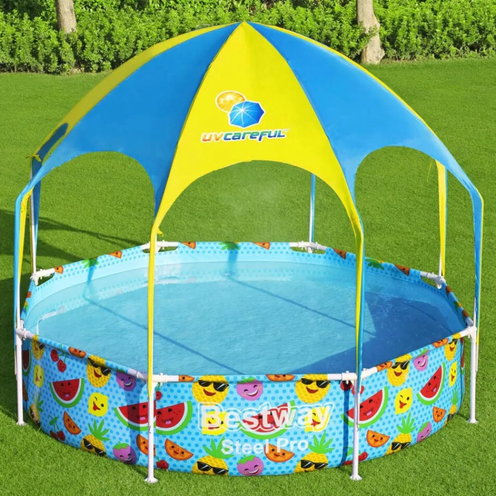 Bestway Piscina Y Spa-Piscina desmontable para niños Steel Pro UV Careful 244x51 cm