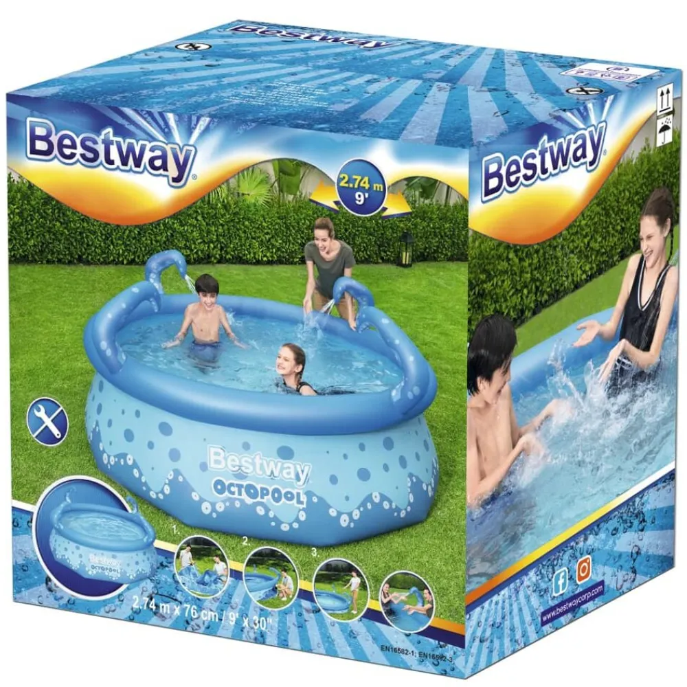 Bestway Piscina Y Spa-Piscina Easy Set OctoPool 274x76 cm