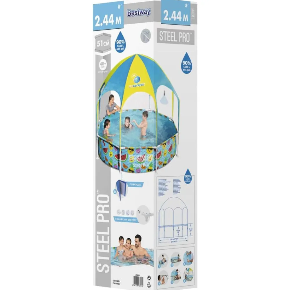 Bestway Piscina elevada para niños Steel Pro UV Careful 244x51 cm Online