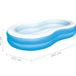Bestway Piscina familiar Big Lagoon 262x157x46 cm Hot