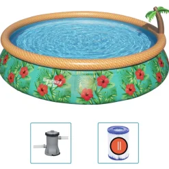 Bestway Piscina hinchable Fast Set serie Paradise Palms 457x84 cm Hot