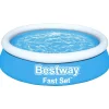 Bestway Piscina hinchable Fast Set redonda azul 183x51 cm Best