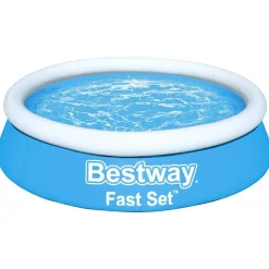 Bestway Piscina hinchable Fast Set redonda azul 183x51 cm Best