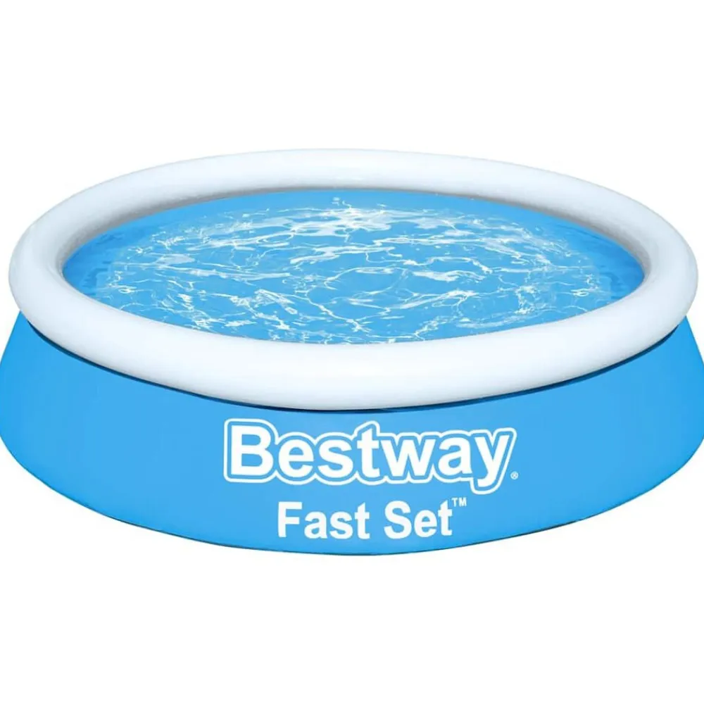 Bestway Piscina hinchable Fast Set redonda azul 183x51 cm Best
