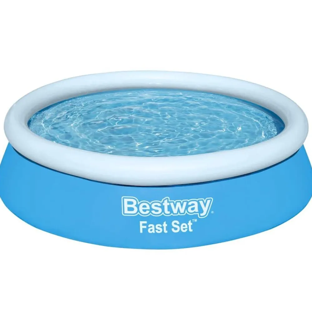 Bestway Piscina Y Spa-Piscina hinchable Fast Set redonda azul 183x51 cm